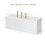 Casart Foldable Storage Ottoman Bench Large Storage Chest with Divider 2