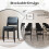 Casart Modern Dining Chairs Set of 4 Stackable Kitchen Chairs-Black 8