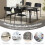 Casart Modern Dining Chairs Set of 4 Stackable Kitchen Chairs-Black 3