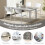 Casart Modern Dining Chairs Set of 4 Stackable Kitchen Chairs-White 4