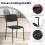 Casart Modern Dining Chairs Set of 4 Stackable Kitchen Chairs-Black 7