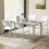 Casart Modern Dining Chairs Set of 4 Stackable Kitchen Chairs-White 6