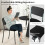 Casart Modern Dining Chairs Set of 4 Stackable Kitchen Chairs-Black 6