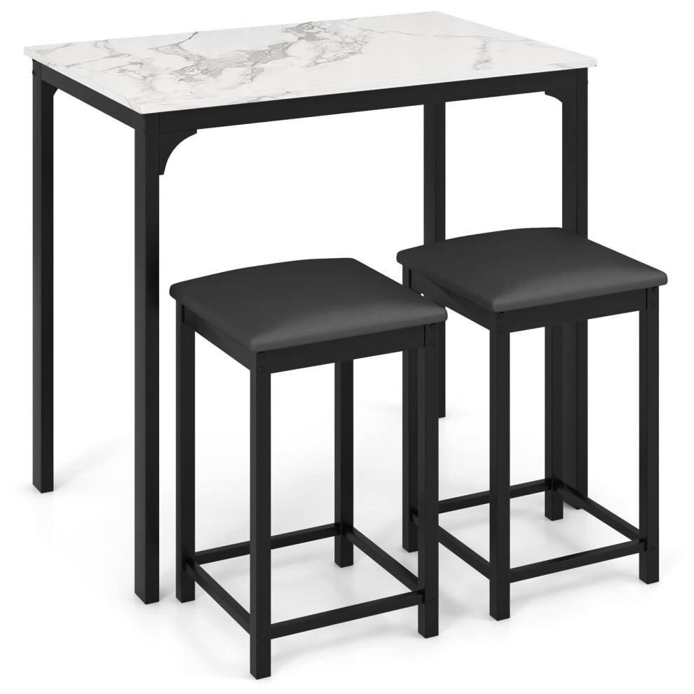 Counter-height Dining Table Set 3-Piece Bar Table Set w/1 Table