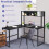 Casart L-Shaped Corner Computer Desk Large PC Table Workstation with Storage Bookcase 8