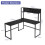 Casart L-Shaped Corner Computer Desk Large PC Table Workstation with Storage Bookcase 2