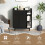 Casart Wooden Bookcase Shelf Display Storage Unit Organiser Cupboard-Black 6