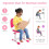 Casart Height Adjustable Kids Study Table and Chair Set with Tilting Tabletop-Pink 8