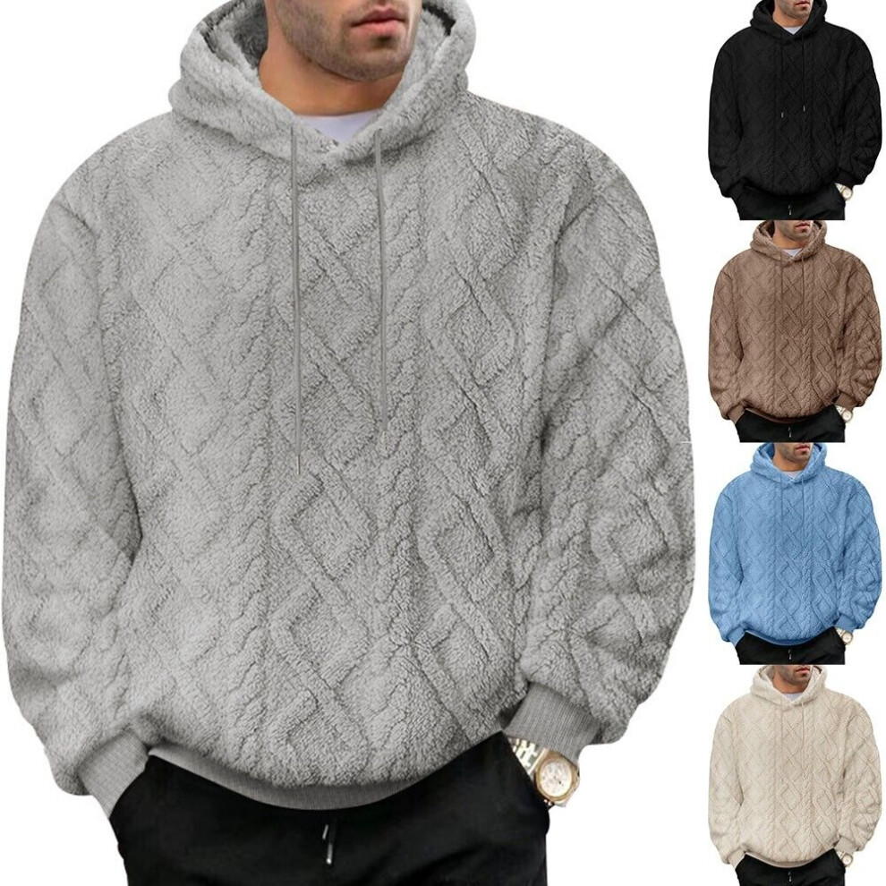 Sweat Ã capuche homme dÃcontractÃ et ÃlÃgant parfait pour un port par temps-Noir-2XL