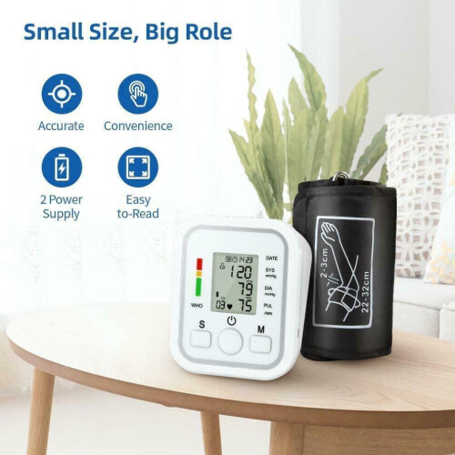Digital Automatic Blood Pressure Monitor Upper Arm BP Machine 2