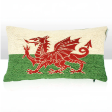 New Wales Dragon Chenille Decorative Cushion Couch Pillow - Soft Furnishing Pad
