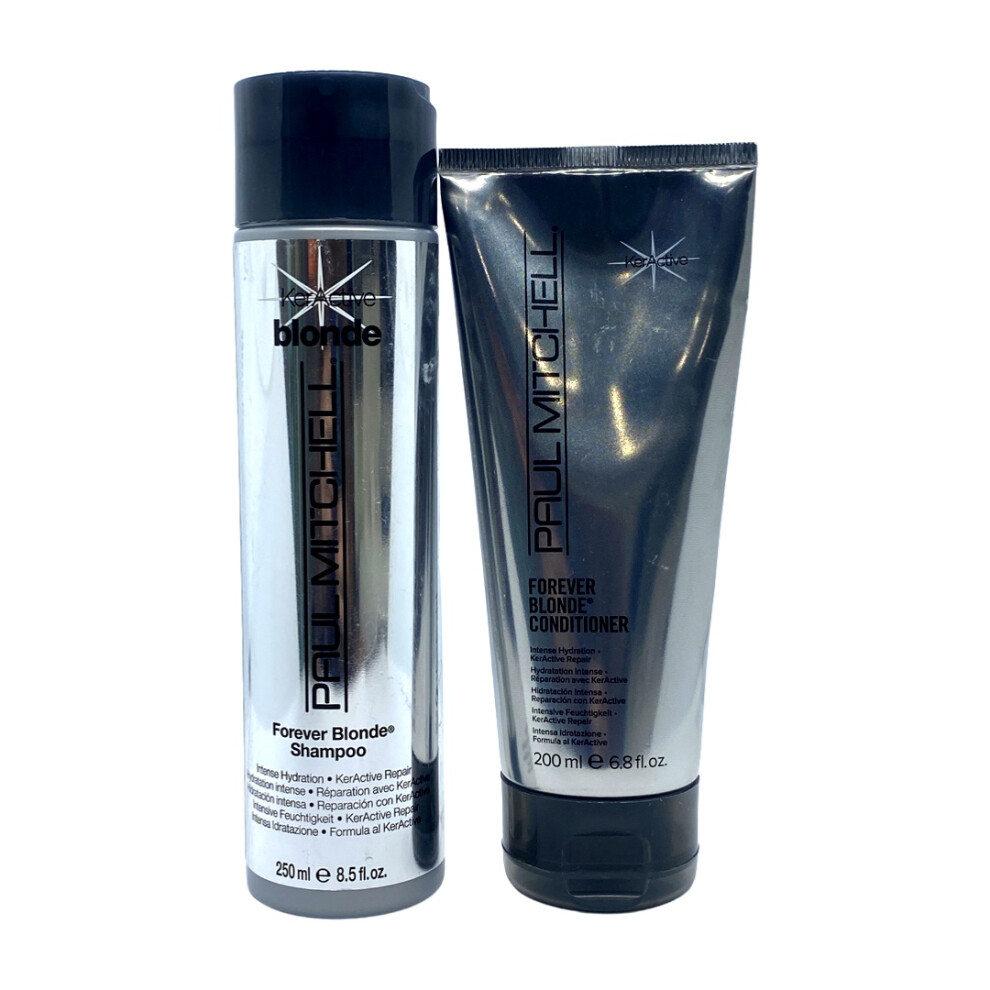 Paul Mitchell Forever Blonde Shampoo 8.5 Oz & Conditioner 6.8 Oz Set