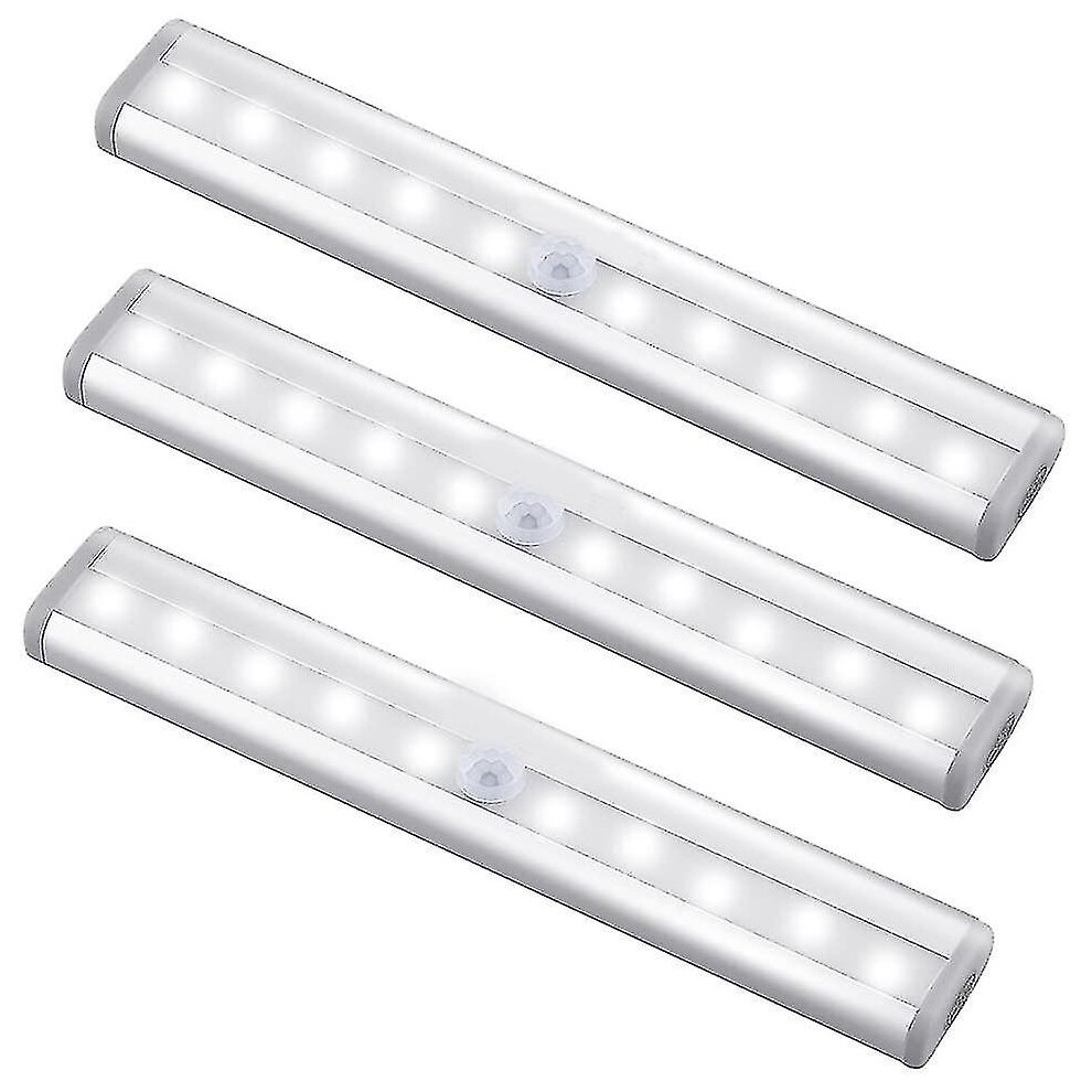 3 Pack Upgraded Usb Rechargeable 10 Led Magnetic Motion Sensor Light