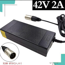 (EU) 36v Charger Output 42v 2a Charger 4-pin Xlrm Connector For 36v 10s Electric Bike  Lithium Battery
