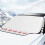(B) Winter Car Windshield Snow Cover Multi Purpose Auto Sun Shade Front Windscreen 1