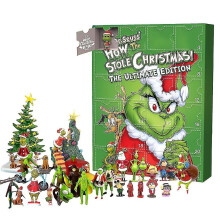 The Grinch 2023 Christmas Advent Calendar Figures Statue Toys Set 24 Days Xmas Countdown Calendars Kids Gifts