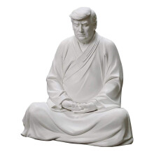 White Resin Ornament Of Mini Trumps Buddhas Chinese Popular Mean "xitian Understands