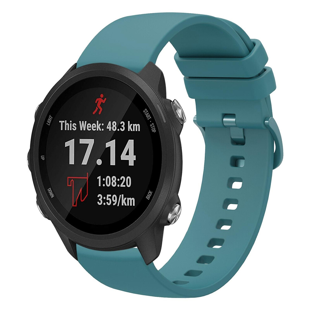 (Pine ) Silicone Watch Band For Garmin Forerunner 245 Green 8715748762692