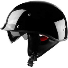 Semi-open Motorcycle Helmet - Harley Helmet-locomotive Half-scooter Helmet Retro Personality