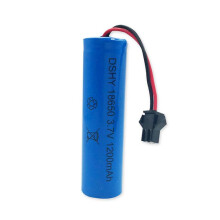 18650 Lithium Battery 3.7v Sm-2p Plug 1200mah Children's Toys Electric Toys Rechargeable Lithium Battery