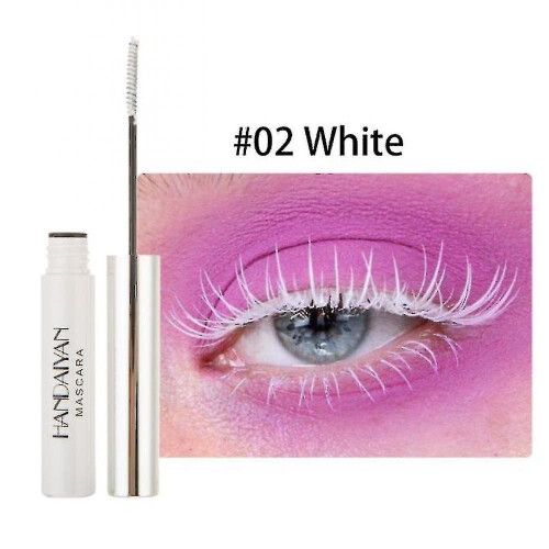 (white) 8 Colors Waterproof Colored Mascara 2