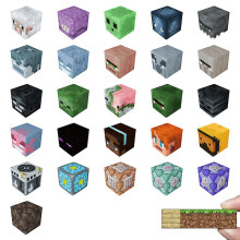 (150 Snow Oak Leaf) 10pcs Diy Magnetic Building Blocks Mc End Portal Magnetic Cube Puzzle Small Block Kids Gift Toys