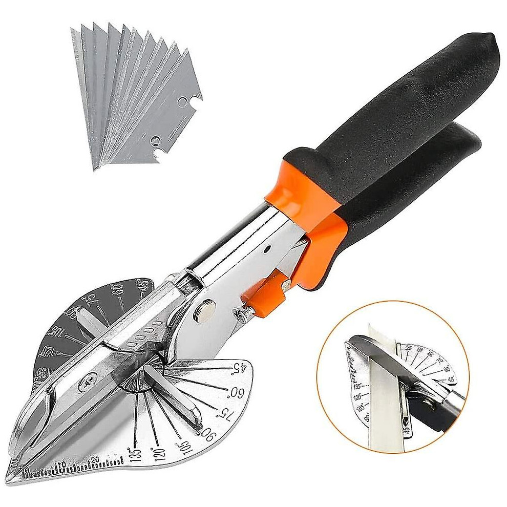 Multi-Angle Miter Shears, Versatile Trough Shears Hand Tools 45 Degrees To 135 Degrees 8715748769257