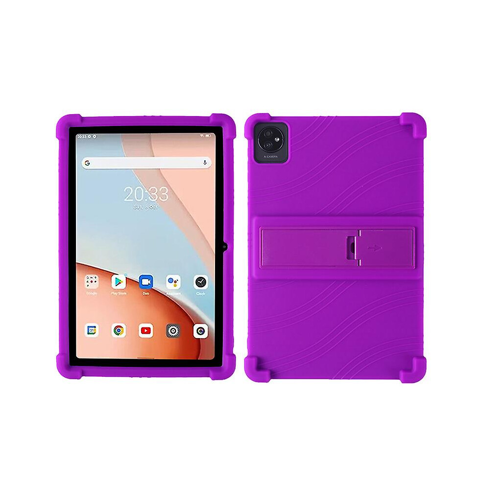 (Purple) For Blackview Tab 7 Wifi Anti-Scratch Tablet Protective Cover Shockproof Silicone Case With Kickstand Purple 8715748772479