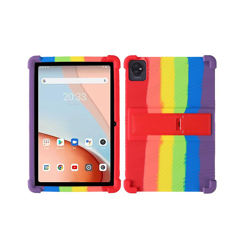 (Multi Color) For Blackview Tab 7 Wifi Anti-Scratch Tablet Protective Cover Shockproof Silicone Case With Kickstand 8715748772516