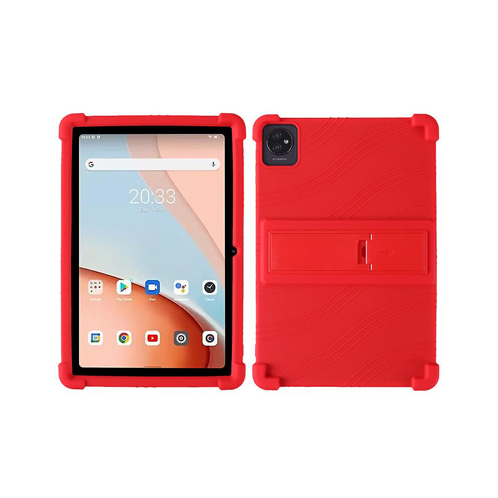 (Red) For Blackview Tab 7 Wifi Anti-Scratch Tablet Protective Cover Shockproof Silicone Case With Kickstand Red 8715748772530