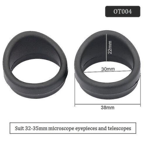 4pcs Rubber Eyepiece Covers For Microscope Binoculars - Soft Eye