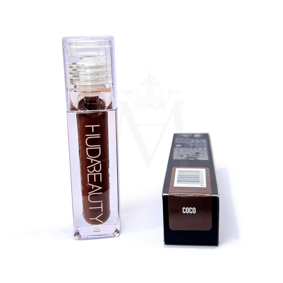 Huda Beauty FAUX FILLER Extra Shine Lip Gloss Coco