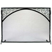 Minuteman GS-4433 Sterling Fire Screen Scroll & Arch - Powder Coated Graphite