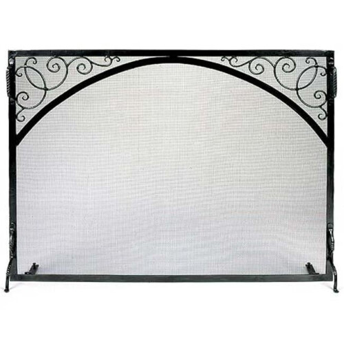 Minuteman GS-4433 Sterling Fire Screen Scroll & Arch - Powder Coated Graphite