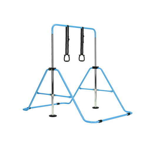 (2?blue) Kid Gymnastics Bar Training Kip Bar With Grips 2