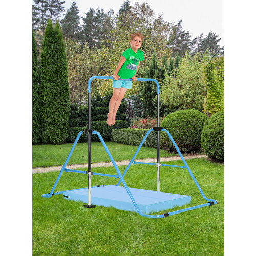(6?blue) Kid Gymnastics Bar Training Kip Bar With Grips 2