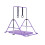 (8?purule) Kid Gymnastics Bar Training Kip Bar With Grips 3