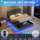 Ottoman 4ft6 Double Bed with LED Lighting, PU Leather, Grey 6