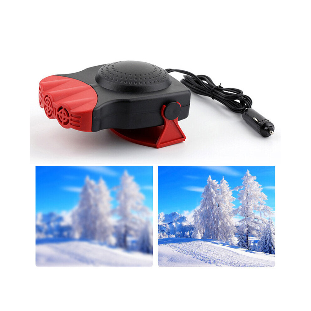 DC12V 150W Heat & Cool Dual Use Car Electric Defrost Heater Wind Heater Auto Car Heating Portable With Swivel Handle Air Snow Defogger