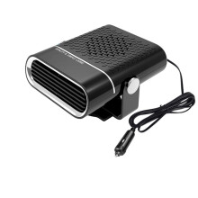 (Black, 24V 260W) Portable Car Heater Fast Heating Fan 360 Degree Rotary Winter Defroster Demisting Air Purification 12V/24V 150W/260W