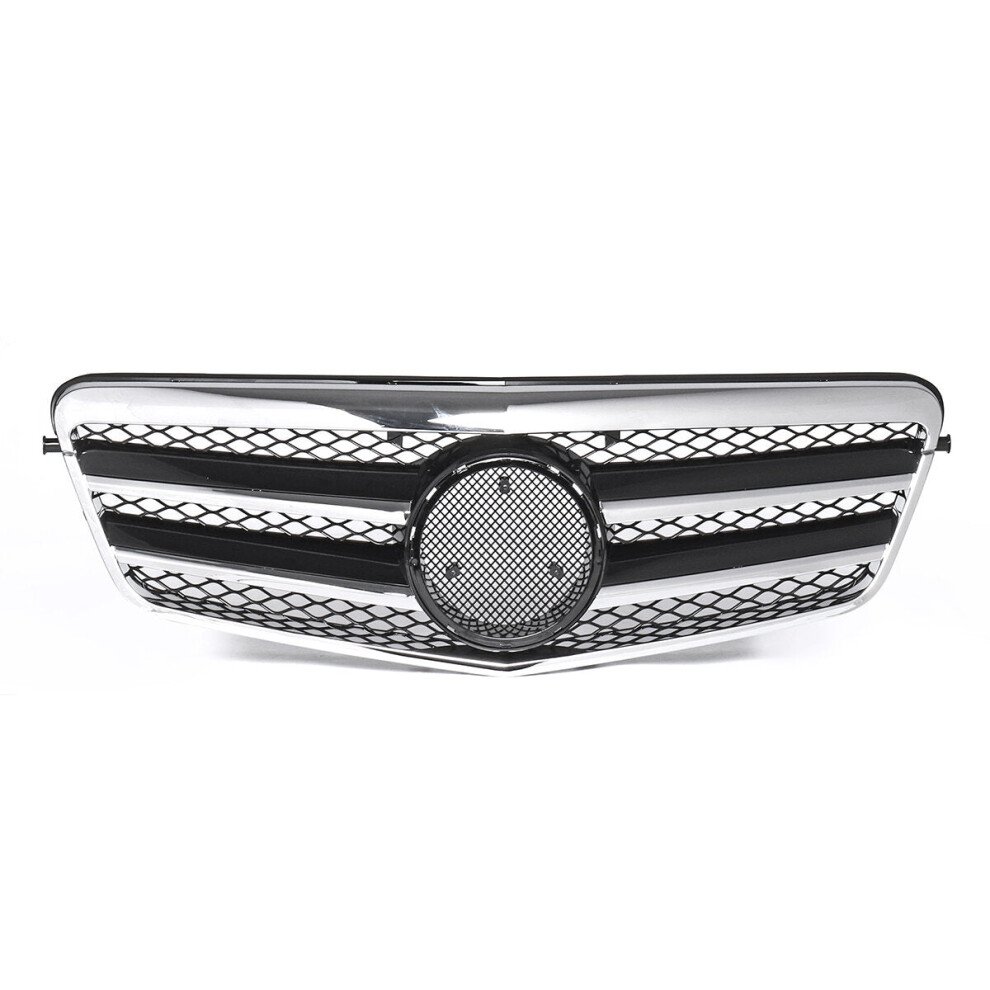 Chrome Amg Style Front Grill Grille For Mercedes Benz Silver 4250937560443