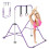 (purule * rings) Gymnastics Kids Bars Horizontal Training Kip Bar 1