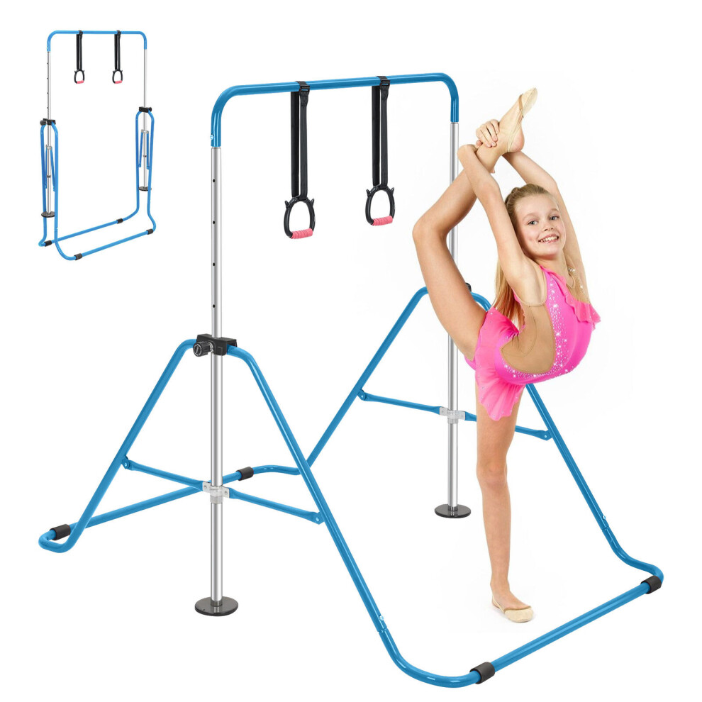 ( * Rings) Gymnastics Kids Bars Horizontal Training Kip Bar Blue