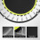 (Black&Yellow) Foldable Fitness Trampoline Rebounder Exercise 3