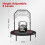 (Black&Red) Foldable Fitness Trampoline Rebounder Exercise 5