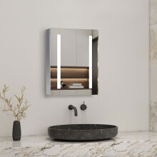 (450*600mm) Bathroom Iron Mirror Cabinet with LED light, IP44