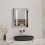 (450*600mm) Bathroom Iron Mirror Cabinet with LED light, IP44 1