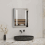 (450*600mm) Bathroom Iron Mirror Cabinet with LED light, IP44 3