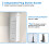 (450*600mm) Bathroom Iron Mirror Cabinet with LED light, IP44 8