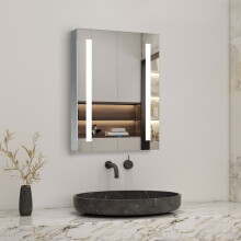 (500*700mm) Bathroom Iron Mirror Cabinet with LED light, IP44